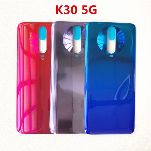 Nắp lưng Xiaomi Redmi K30 5G  - Chất liệu kính - Tặng kèm keo