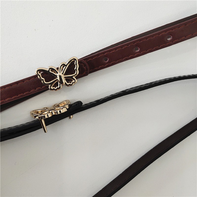 Đai thắt lưng váy xinh xắn bản mảnh nhỏ 1.3cm (Hỗ trợ bấm dây nịt) TL4x2 - Thắt Lưng Giá Tốt