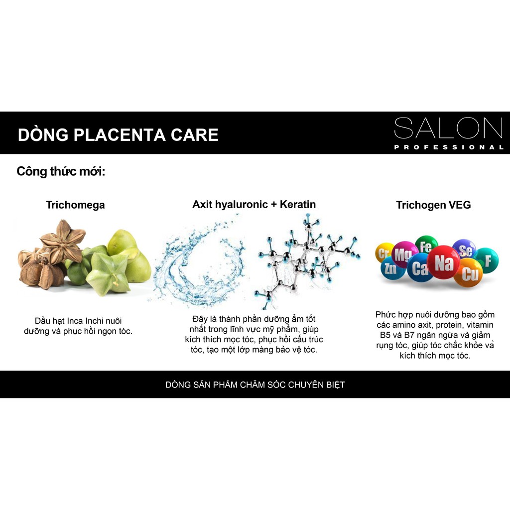 Kem ủ SALON PROFESSIONAL bảo vệ tóc khỏi các tác động nhiệt 1000ml