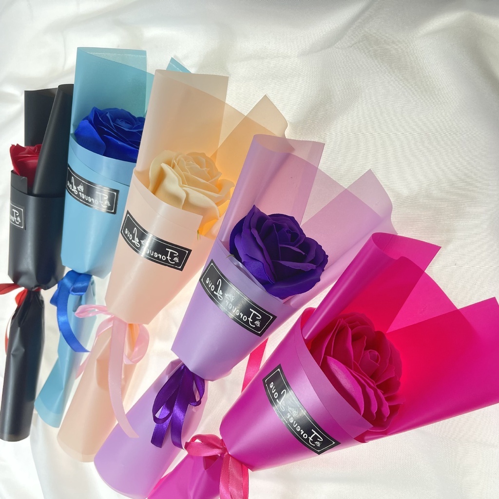 BÓ HOA SÁP 1 BÔNG BÓ SẴN NHIỀU MÀU