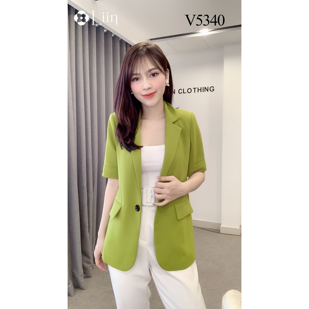 Áo Vest ngắn tay cao cấp màu Xanh Nõn Chuối chất vải dày dặn, kiểu dáng thời thượng Liin Clothing V5340 | BigBuy360 - bigbuy360.vn
