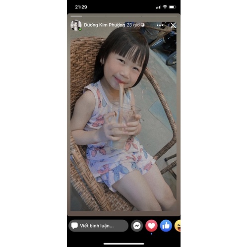 Bộ cotton ba lỗ tăm tre giấy bé trai, bé gái