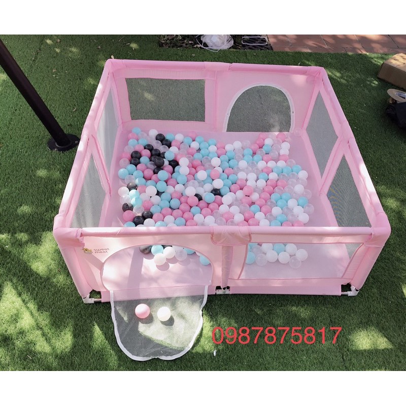 Quây vuông, quây cũi kiêm nhà bóng hàng cao cấp kích thước 1m5x1m5cm