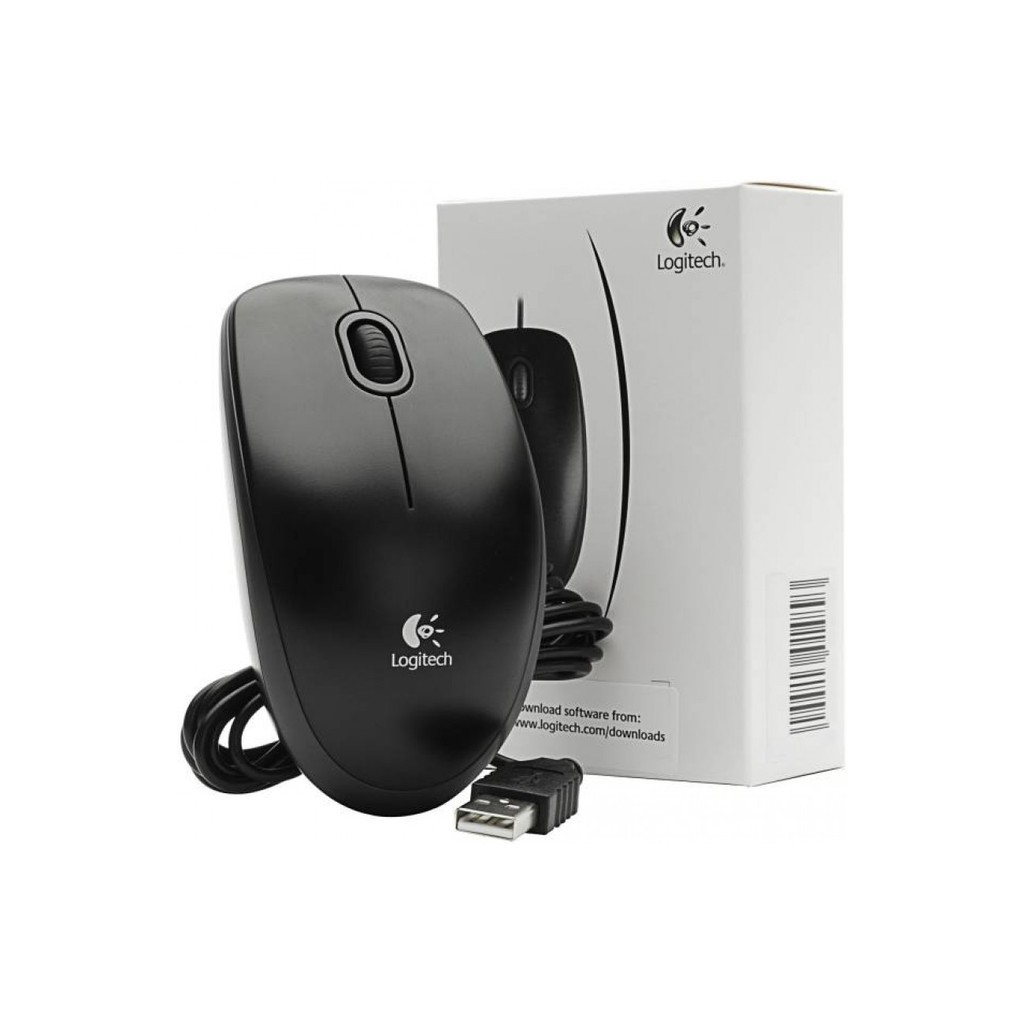 Chuột có dây Logitech B100 USB Chuyên văn phòng (HÀNG CHÍNH HÃNG TEM DIGIWORLD)