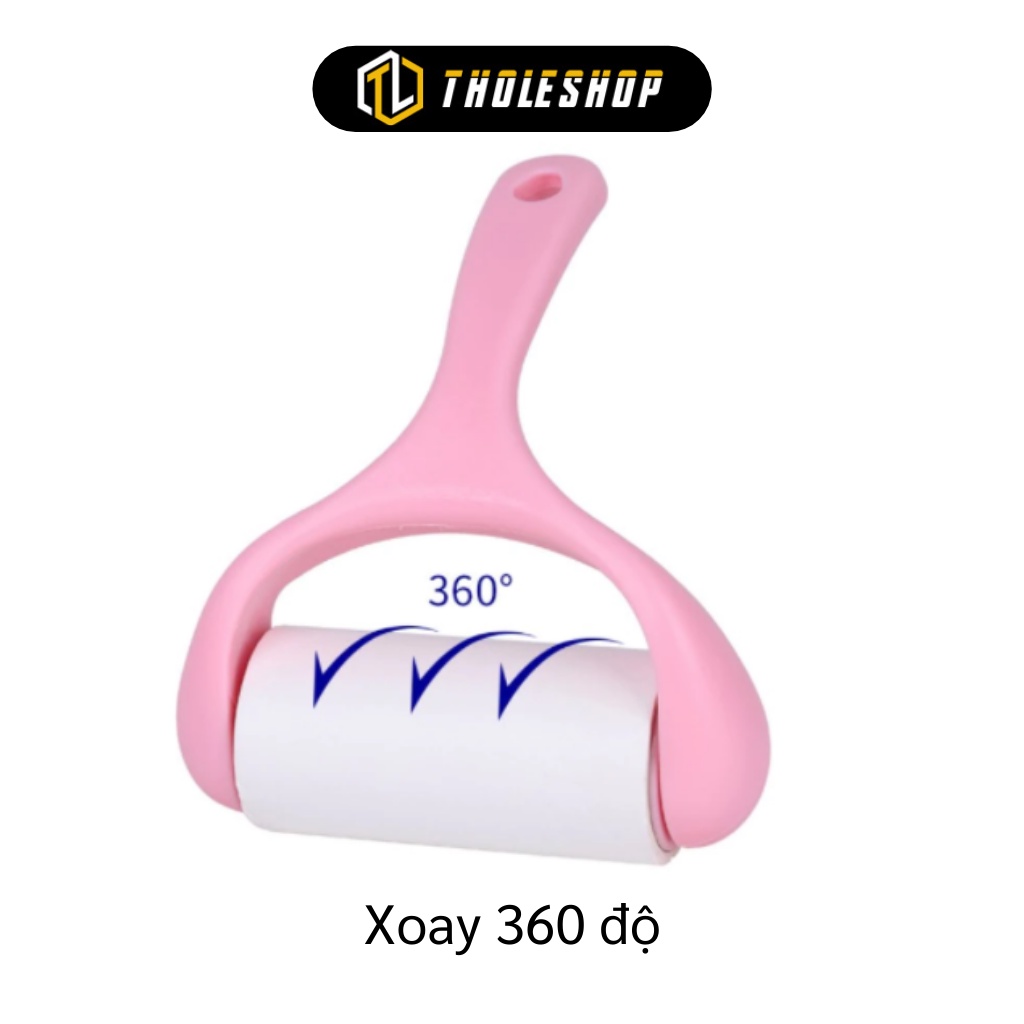 Cây Lăn Bụi - Cây Lăn Quần Áo Cán Cong Làm Sạch Lông Chó Mèo Trên Ga Giường, Sofa, Đồ 3737