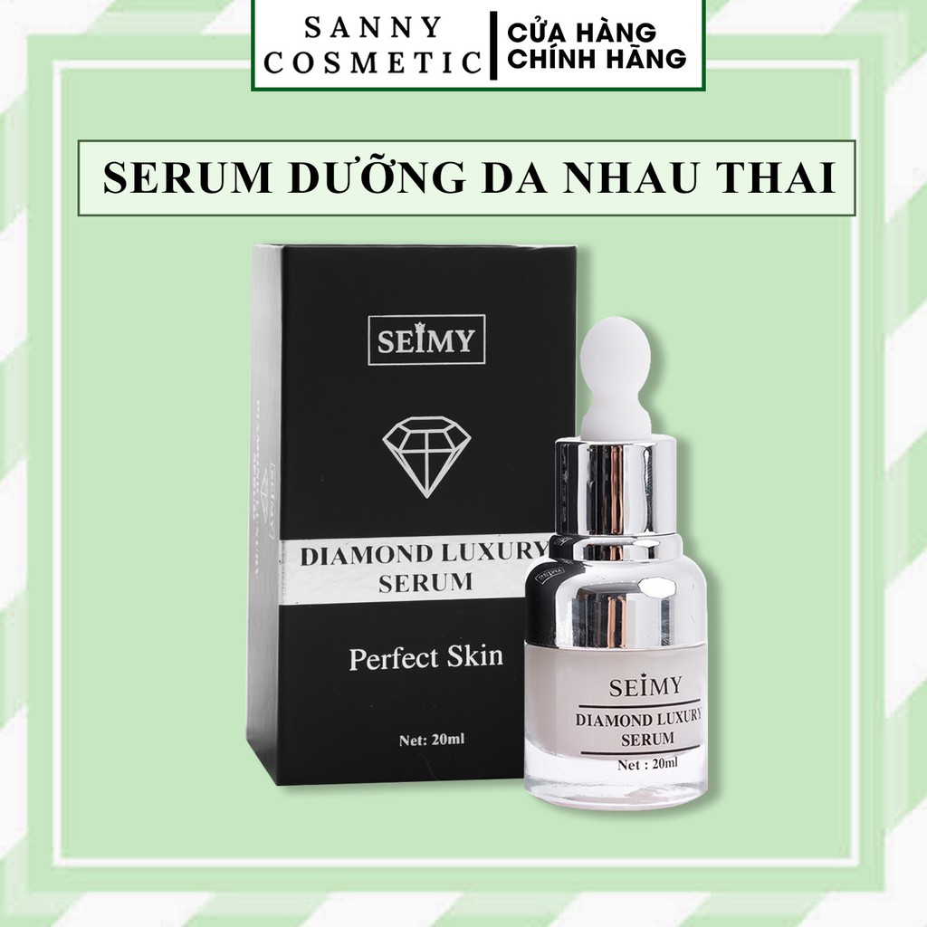 Serum tinh chất dưỡng da nhau thai cừu Seimy - Diamond Luxury giúp da siêu căng bóng, trẻ hoá làn da