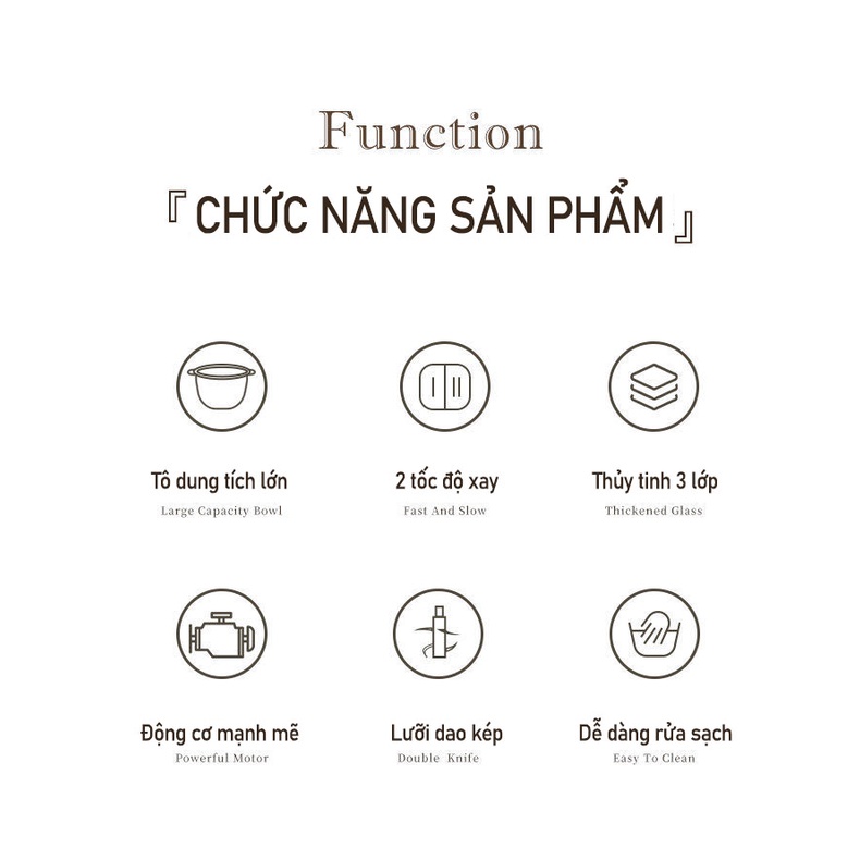 Máy xay thịt thực phẩm Đa năng Damas KF-260 | UniMart Official Store