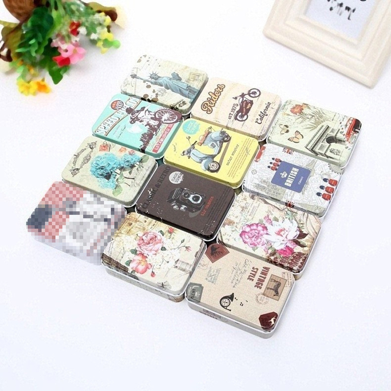 Hộp Thiếc Đựng Trang Sức / Kẹo In Hoạt Hình Dễ Thương