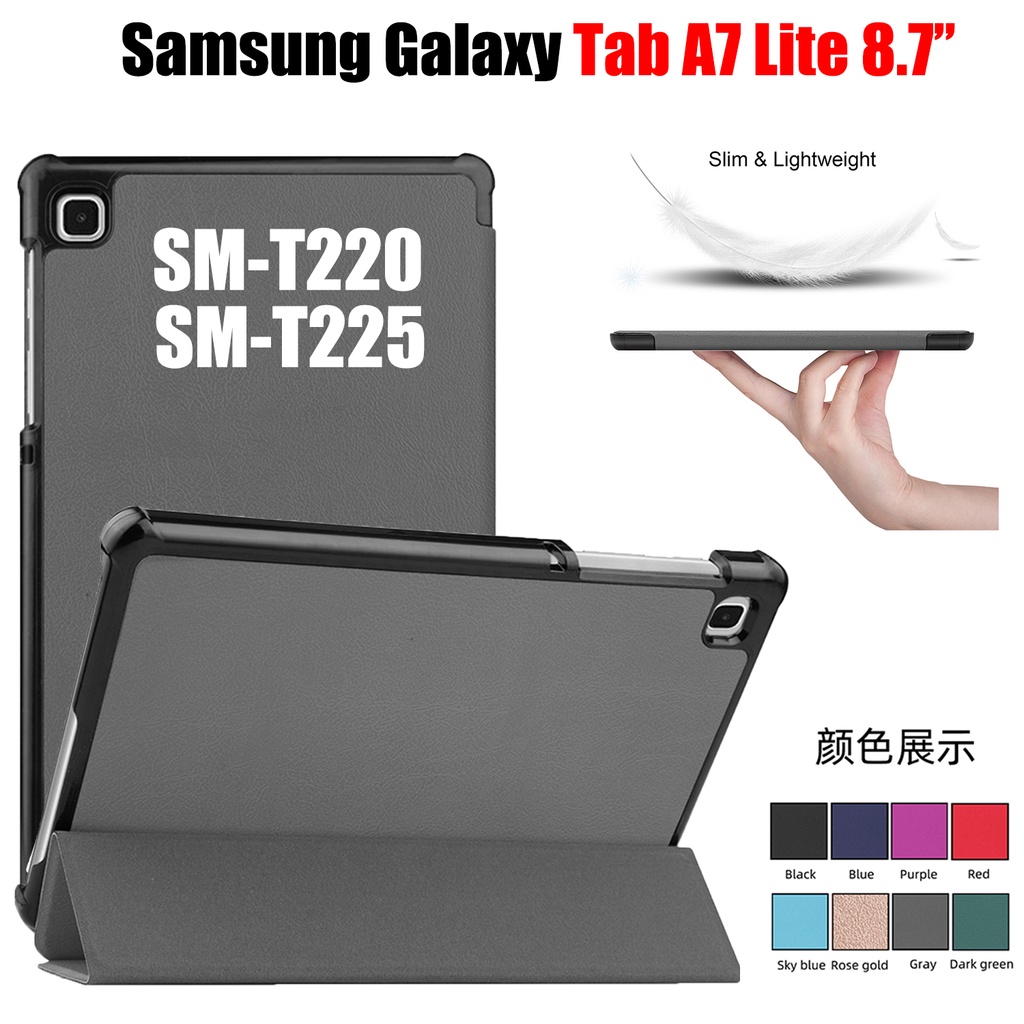 Ốp Máy Tính Bảng Da PU Gấp Gọn Tùy Chỉnh Cho Samsung Galaxy Tab A7 Lite 8.7 '' SM-T220 SM-T225 Samsung Galaxy Tab A 7 Lite