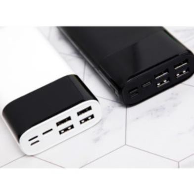 Pin sạc dự phòng chính hãng 30000mah Hoco DB09 sạc nhanh 18W, vật liệu chống cháy ABS, siêu bền, tự ngắt, an toàn