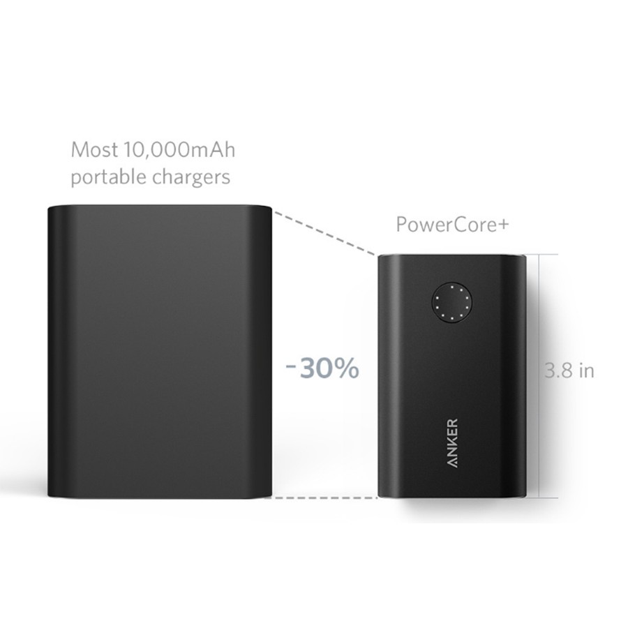 Pin dự phòng ANKER PowerCore+ 10050mAh Quick Charge 2.0 - A1310