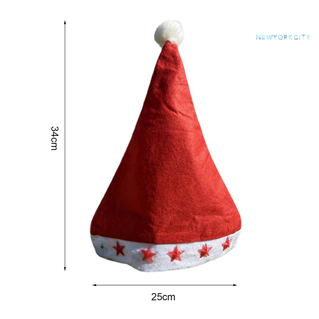 Mũ Giáng Sinh Màu Dạ Quang Thiết Kế Sáng Tạo Không Phai Tiện Dụng