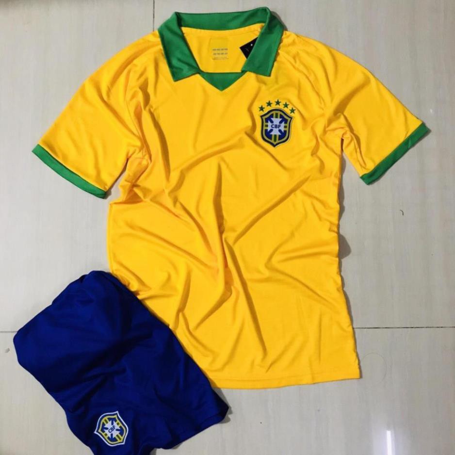 Quần Áo Bóng Đá Đội Tuyển Brazil 2019-2020 các màungoại tập thể thao