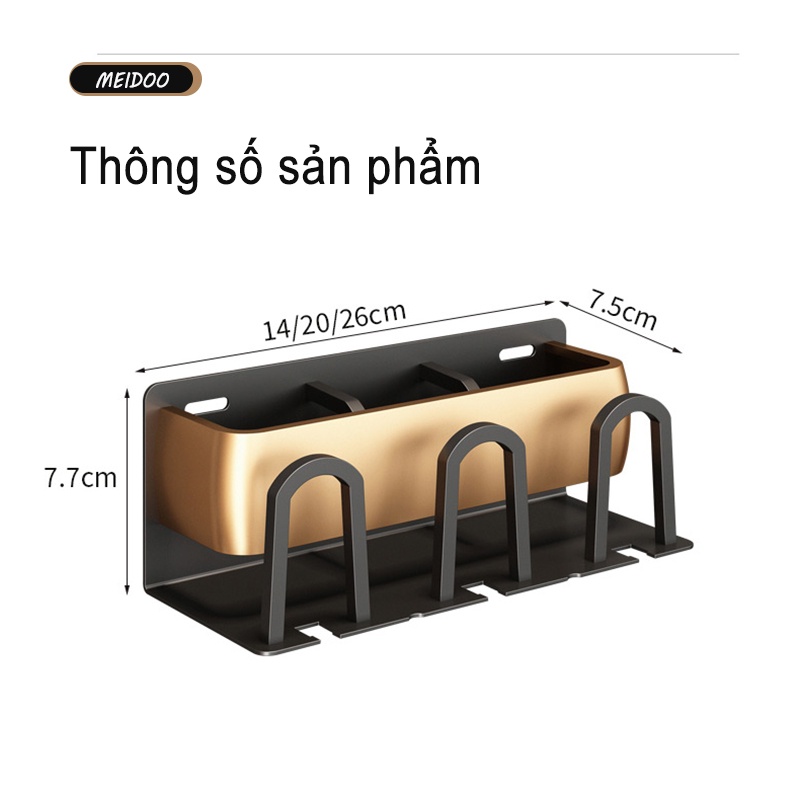 GuanChuang Giá Đỡ Bàn Chải Đánh Răng Gắn Tường Không Khoan Tiện Dụng