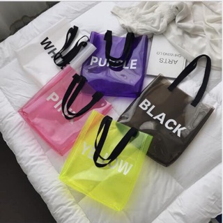 Túi black yellow pink da bóng