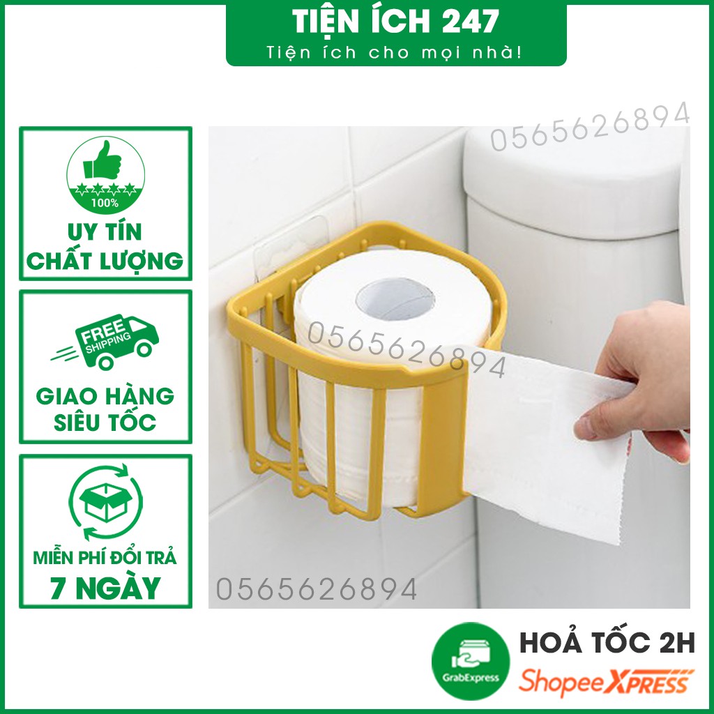 Giỏ đựng giấy vệ sinh dán tường Tienich247