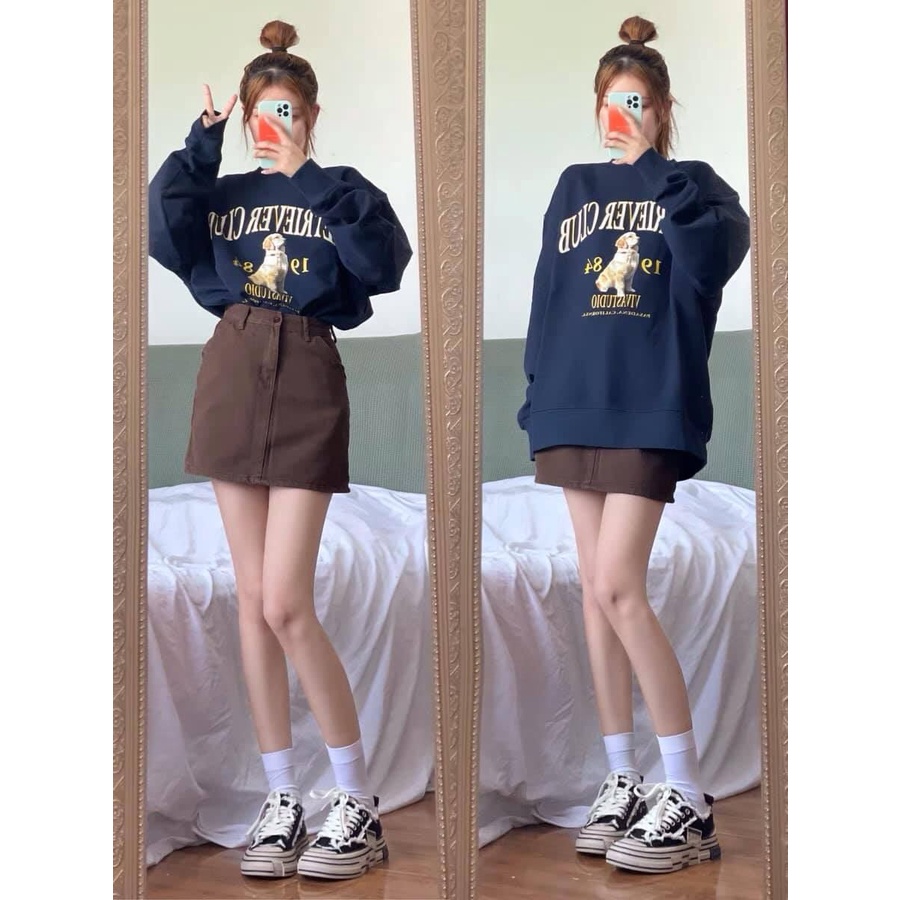 Áo sweater 1984 chất nỉ bo tăm dày đẹp form rộng