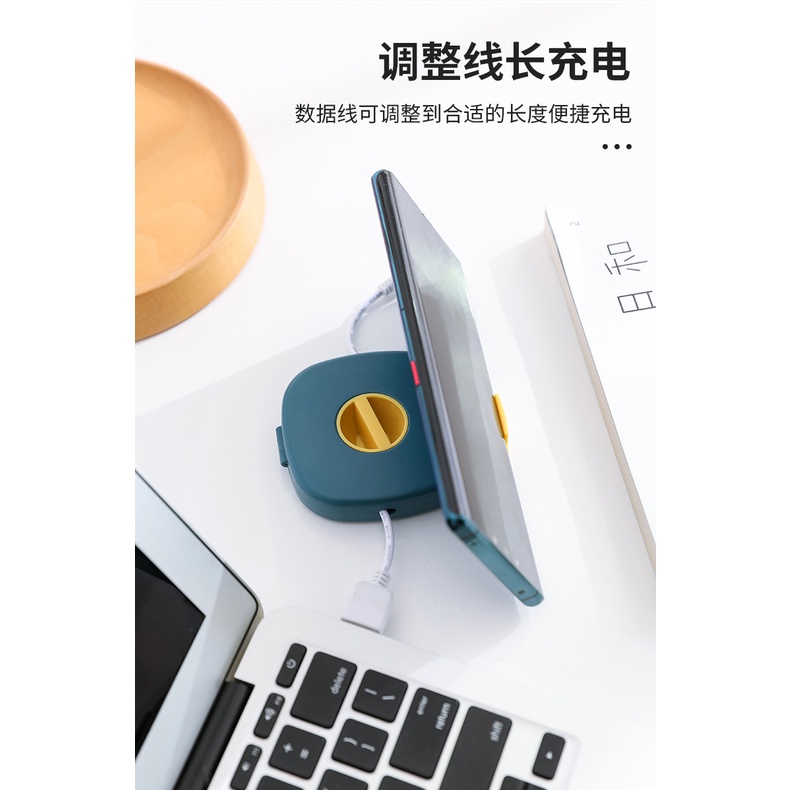 Hộp đựng cáp dữ liệu tai nghe có thể xoay nhỏ gọn
