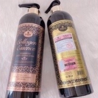 Cặp dầu gội xả yody collagen essence 800ml, dầu gội collagen phụ hồi tóc sau hư tổn dưỡng tóc mềm mượt