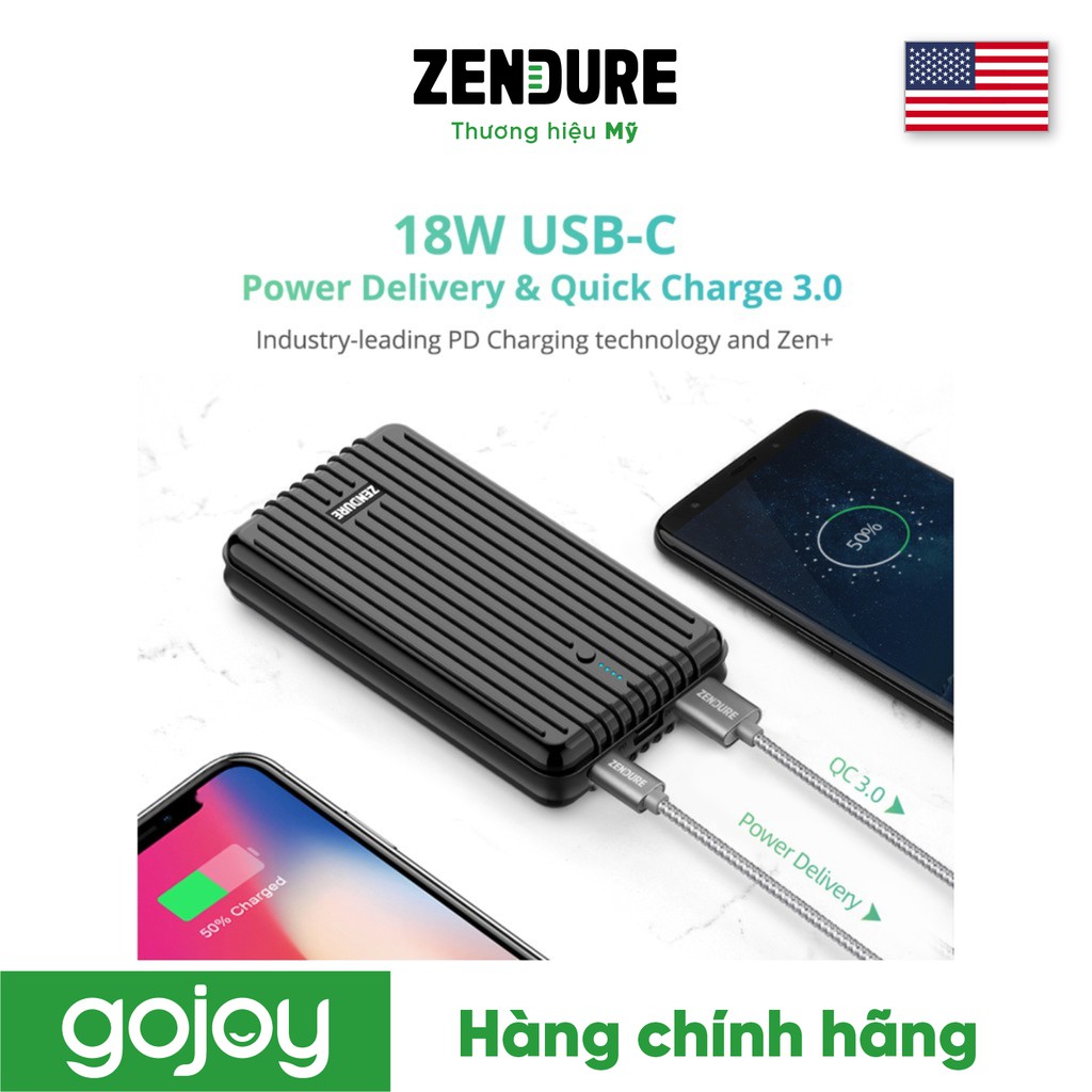 Pin dự phòng chống shock 16.750mAh typeC ZENDURE ZDA5PD-B