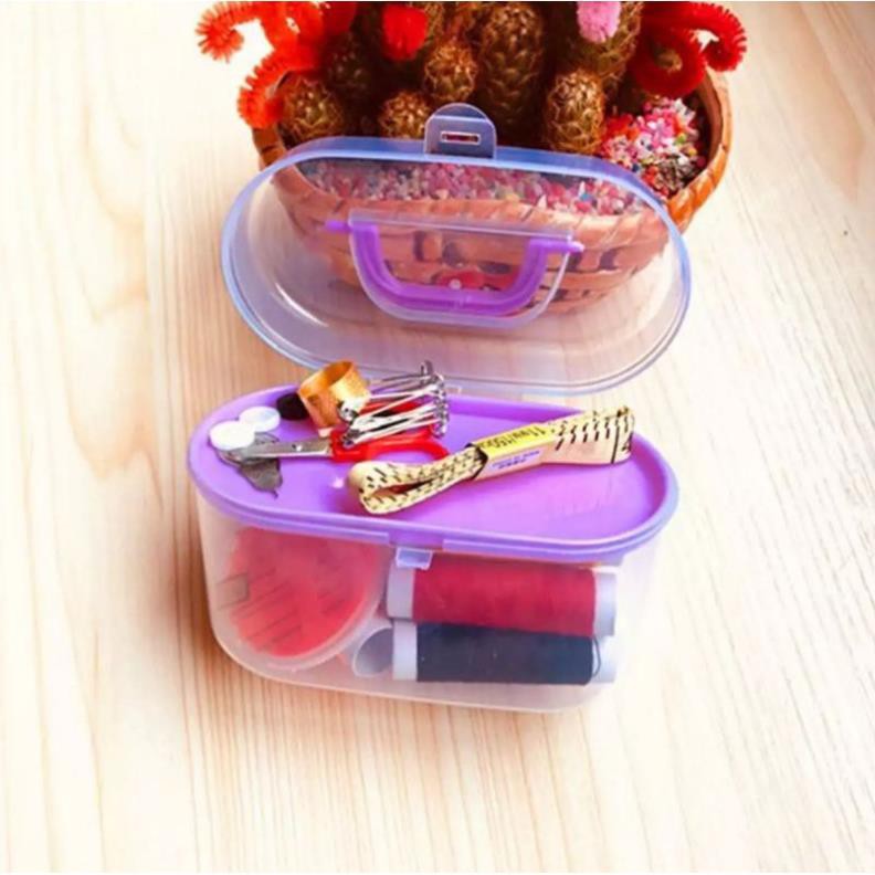 Hộp kim chỉ đa năng 55 món. Tiện dụng cho cả gia đình