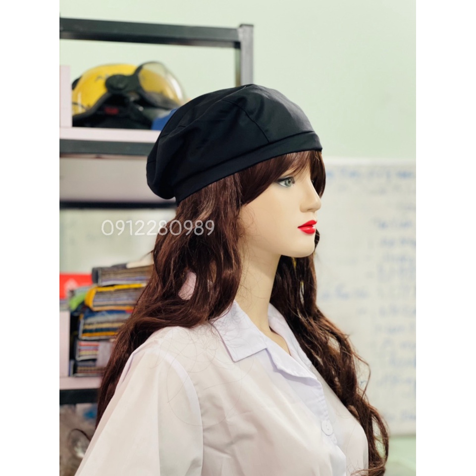 Mũ Beret, Nón Phục Vụ Thời Trang cho Nam Nữ dùng trong Nhà Hàng, Bếp, Quán Cafe