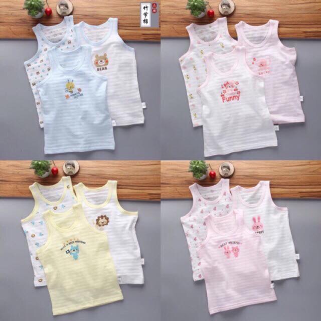 Set 3 áo ba lỗ cho bé