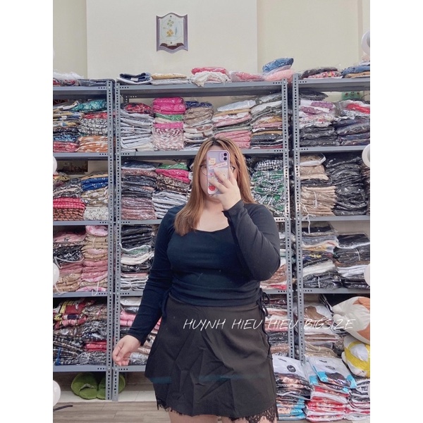 bigsize - ❤️ ÁO CROPTOP DÂY RÚT TAY DÀI ❤️