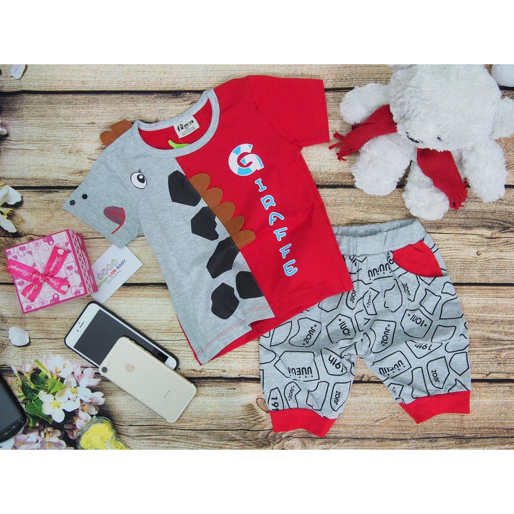 Đồ bộ bé trai, in thêu họa tiết cực cute, hàng cty chất lượng cao, cotton 4c mịn đẹp