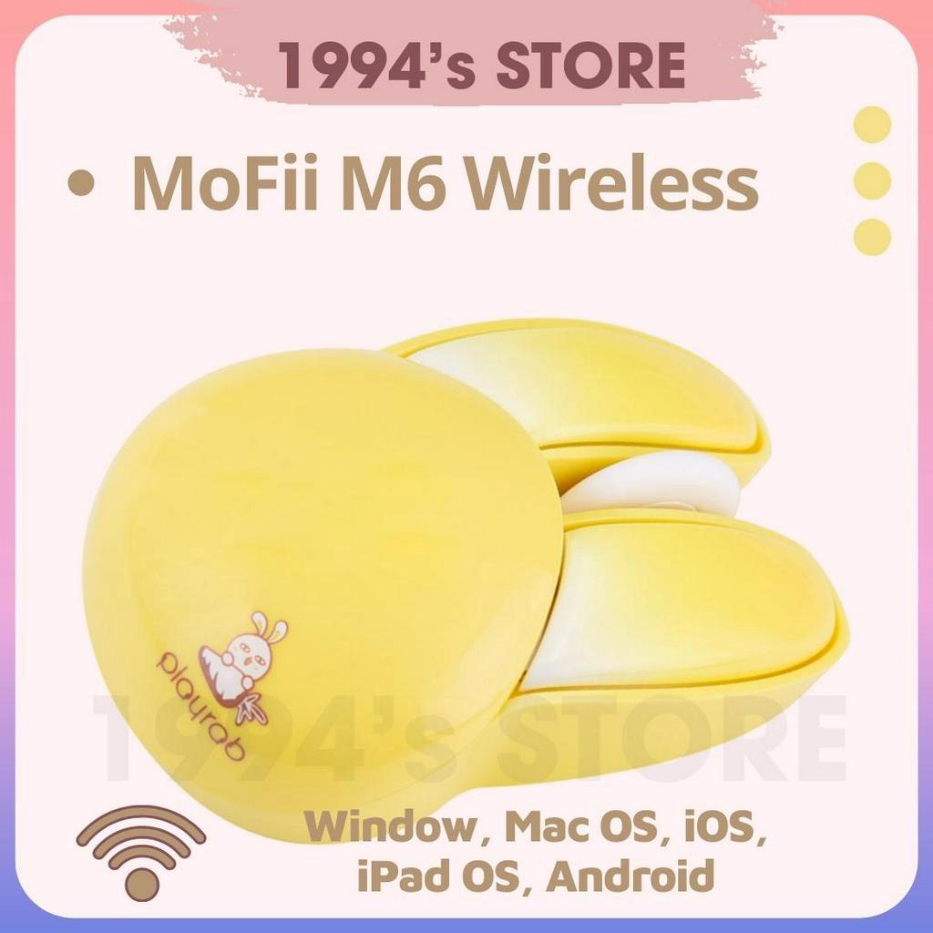 Chuột máy tính silent không dây MOFII M6 tai thỏ Playgrab Pippi Rabbit - Dùng cho Laptop, PC, Tivi