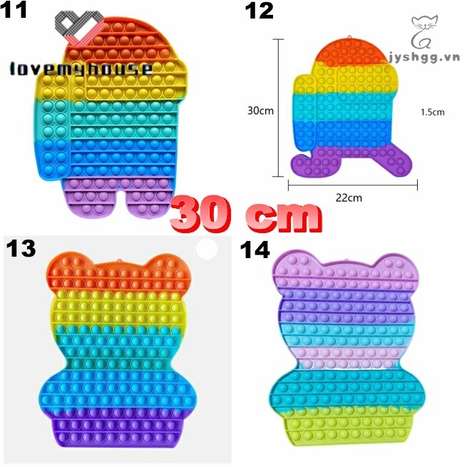 Đồ chơi bóp bóng giải trí hình among us đa dạng kích thước 20/30cm giúp giảm căng thẳng cho người lớn và trẻ em