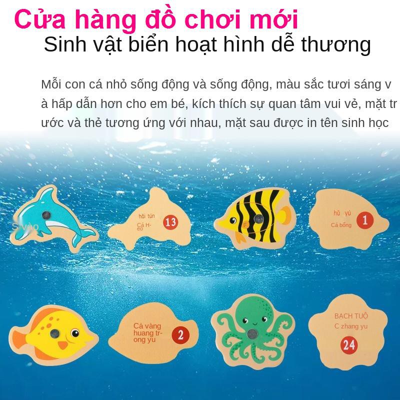 Đồ chơi câu cá trẻ em từ 1 xếp hình 2-3 tuổi bộ nửa cũ bé trai 4-5 6 gái