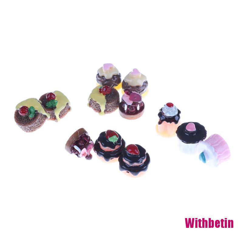 Set 5 Mô Hình Bánh Tráng Miệng 3d Trang Trí Nhà Búp Bê