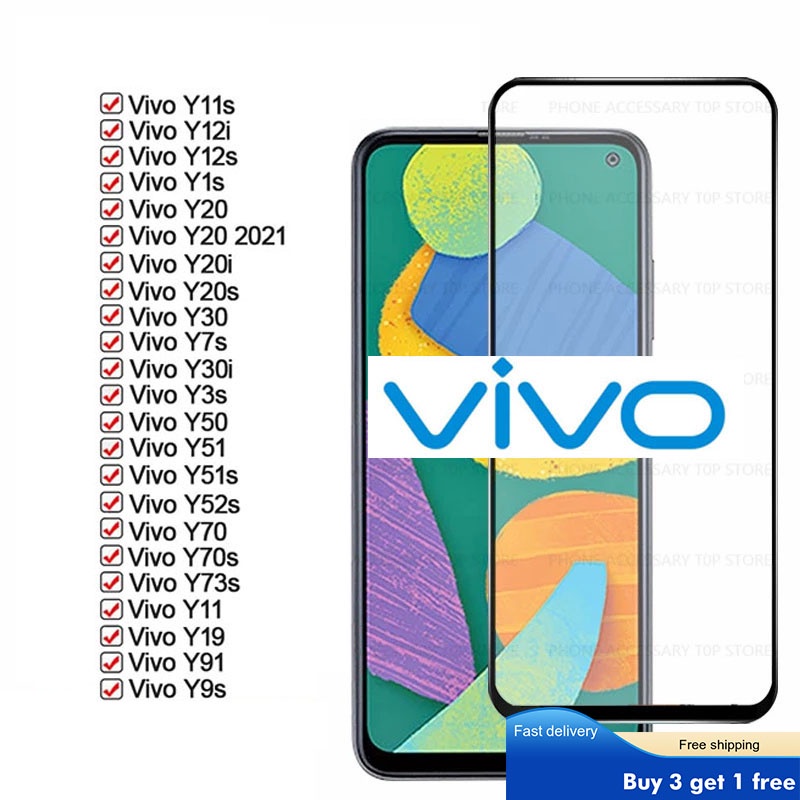 Kính cường lực bảo vệ màn hình cho Vivo Y1s Y3 Y3S Y11 Y11S Y12a Y12s Y12i Y15 Y17 Y20 Y20A Y20G Y20s Y20i Y28