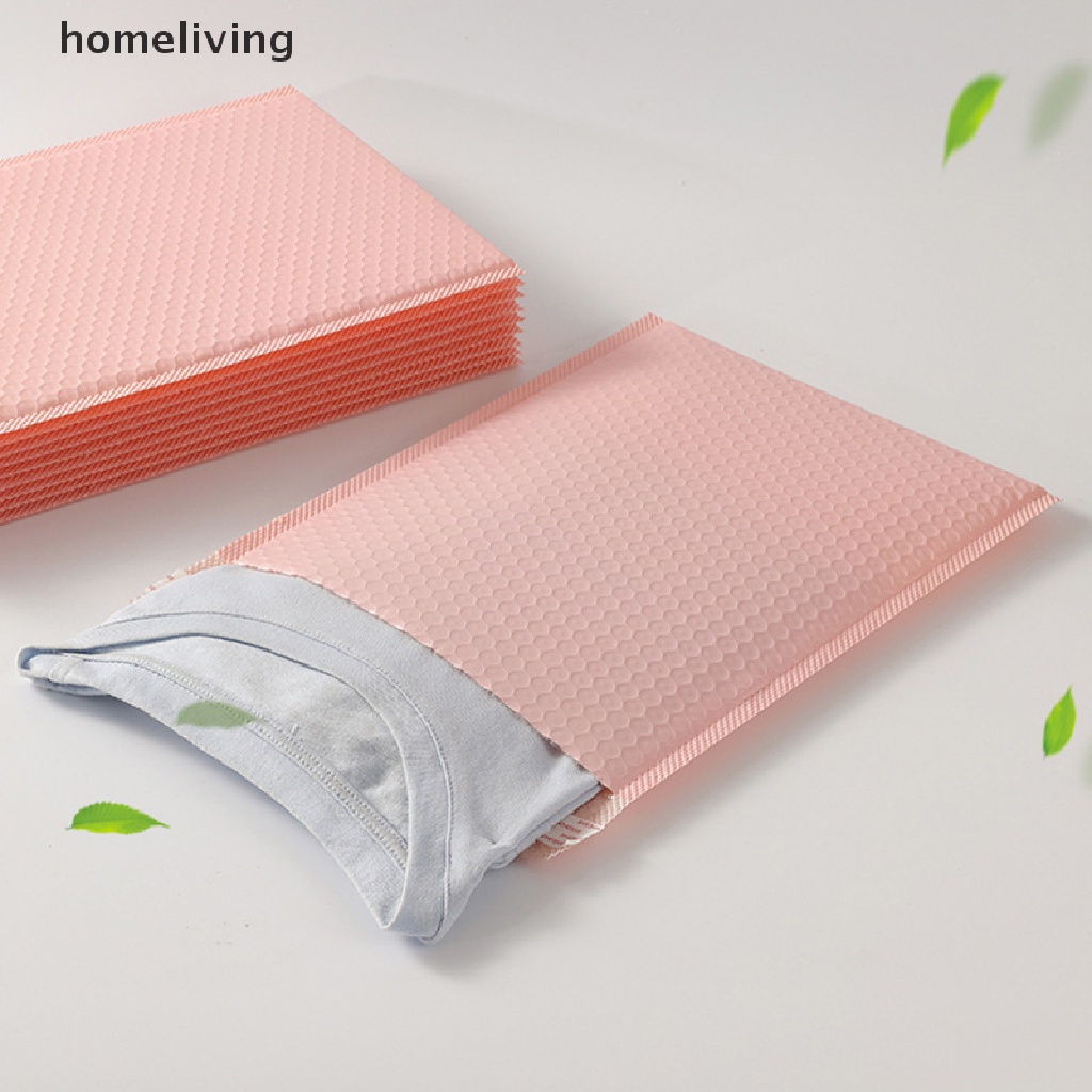 10 Cái phong bì đóng gói bong bóng màu hồng trọng lượng nhẹ tự dán đóng để đồ vật vận chuyển