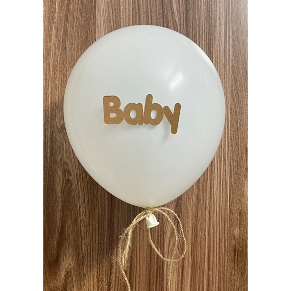 Sét 2 bóng Full Month + Tên bé  _by LemonDecor