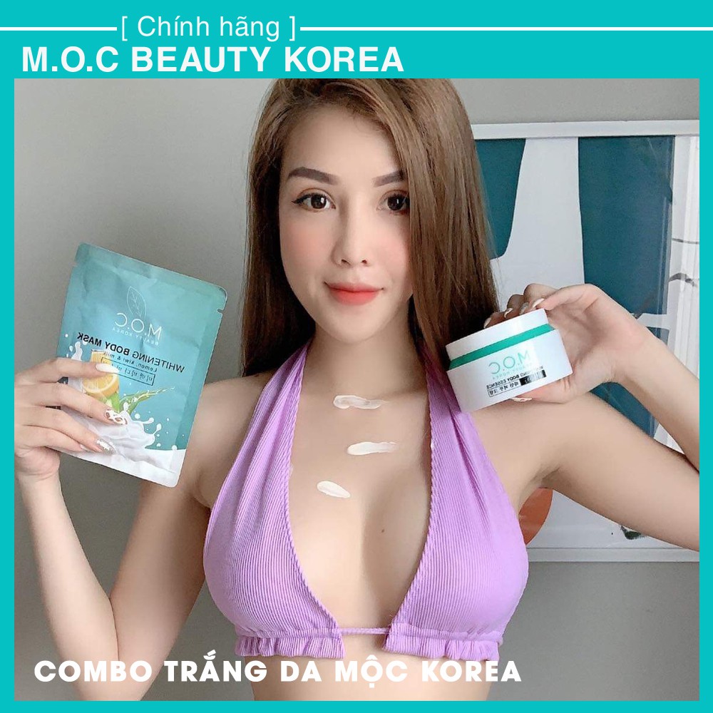 Bộ Đôi Dưỡng Trắng da BODY MỘC KOREA & Ủ TRẮNG MỘC [Chính hãng]