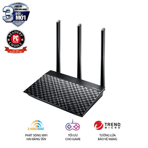 Bộ phát wifi Asus RT-AC53 AC750Mbps (Chính hãng)