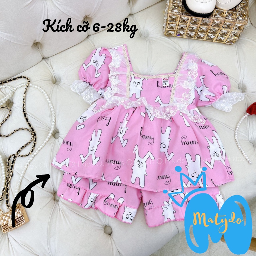 Quần áo bé gái đồ tole bộ thô hàn cho bé gái MATYDO mềm mịn cánh tiên mặc cực mát cho mùa hè