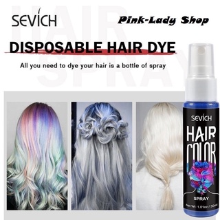 Chai Xịt Đổi Màu Tóc Tạm Thời Màu Trắng Sevich 30ml