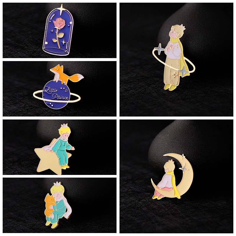 Huy Hiệu Cài Áo Kim Loại Họa Tiết Hoạt Hình Sáng Tạo Dành Cho Nam Nữ