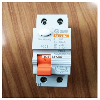 Aptomat - Cầu dao chống giật SINO 2P 40A 30mA/ 240v Chính hãng