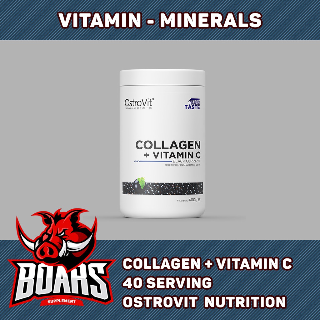 OSTROVIT COLLAGEN + VITAMIN C - Làm đẹp da, móng, tóc khỏe, tăng đề kháng cho cơ thể (40 lần dùng)