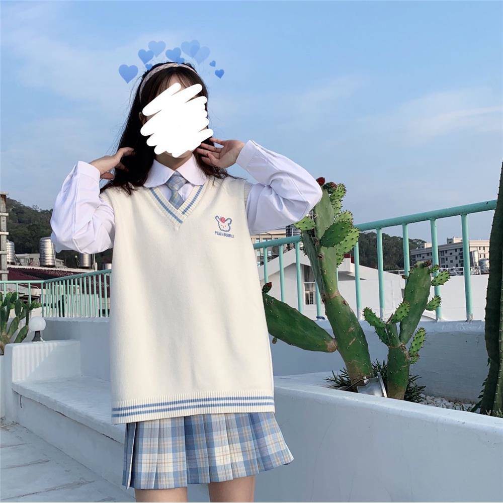 Phong cách mới của sinh viên đại học phong cách Nhật Bản phiên bản Hàn Quốc áo len rộng thùng thình