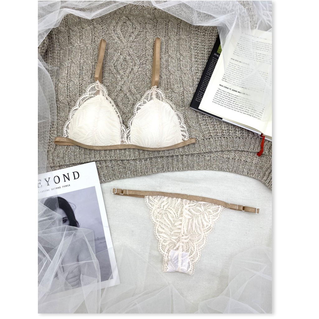 Đồ lót nữ thiết kế độc lạ có mút vải ren cao cấp bao gồm áo + quần BRAHY 039 | BigBuy360 - bigbuy360.vn