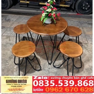 bàn ghế cafe bàn ghế quán cafe bàn ghế cafe giá rẻ (1 bàn 4 ghế )