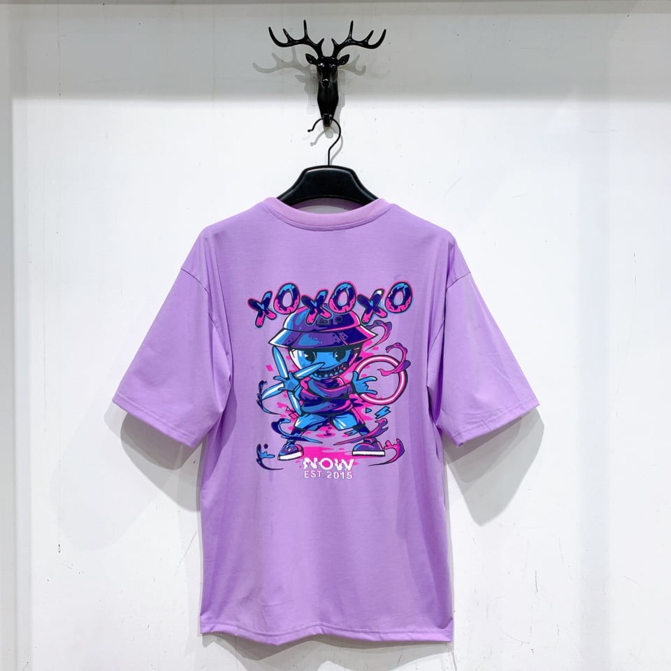 Áo Thun Cotton Nữ Tay Ngắn Form rộng XOXOXO, áo phông ngắn tay nữ đẹp in hình