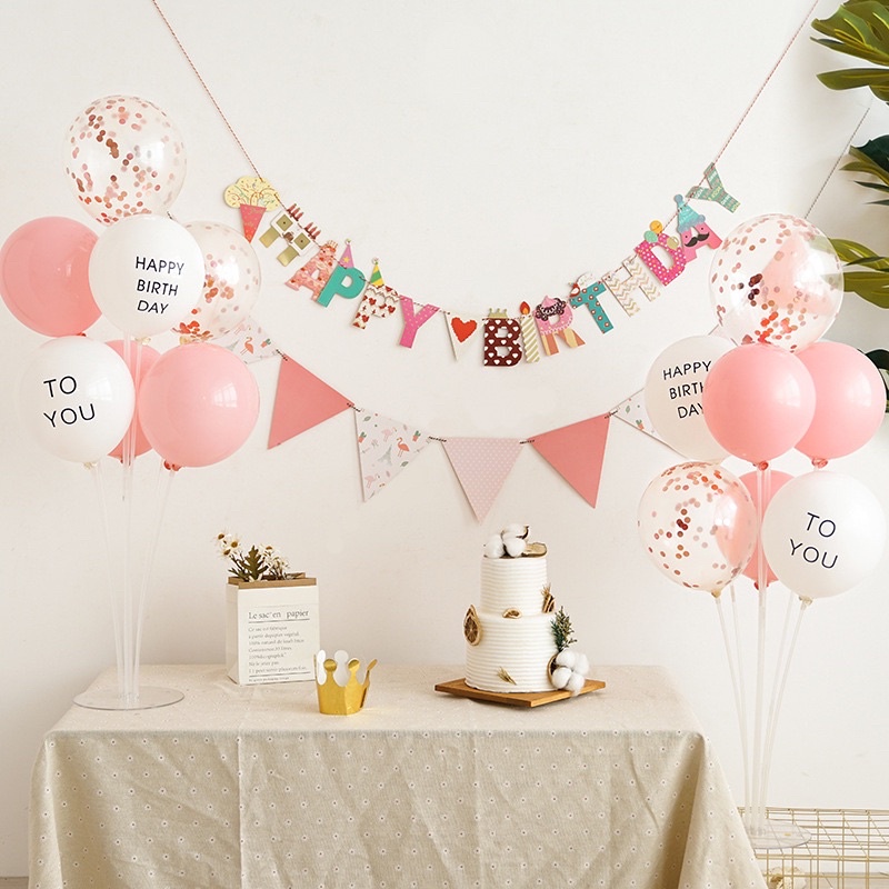 [Mã LIFEXANH03 giảm 10% đơn 500K] Dây Chữ Giấy HAPPY BIRTHDAY Nhiều Chủ Đề