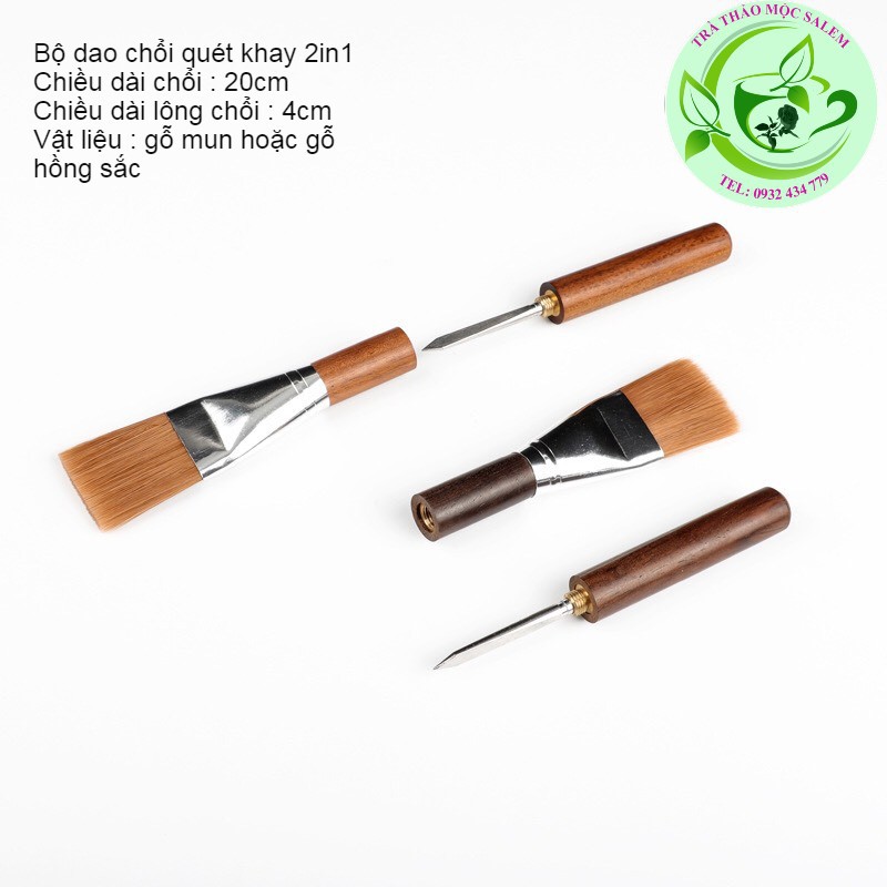 Bộ dao chổi quét khay 2 in 1