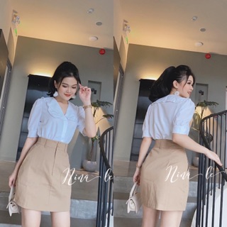 Sét bộ sơ mi chân kaki
